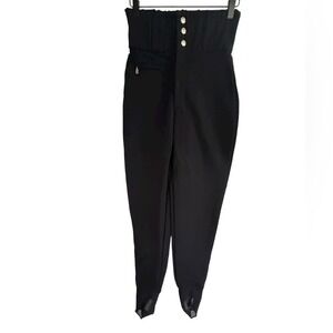 Bogner Women's Ski Pants Stirrup High Rise Black- Size 10